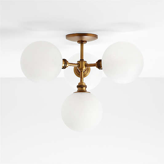 Bouldin Brass Flush Mount Light