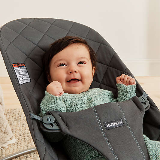 BABYBJÖRN ™ Bouncer Bliss Woven Quilt Anthracite Baby Bouncer Chair