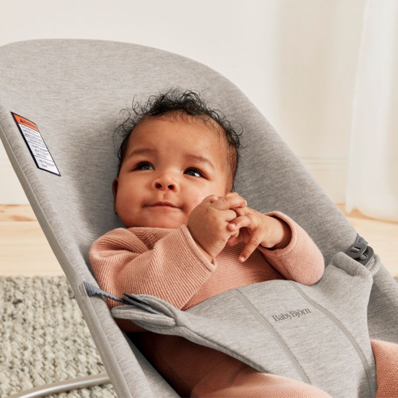 BABYBJÖRN Bouncer Bliss Jersey Sand Grey Baby Bouncer Chair - image 3 of 4
