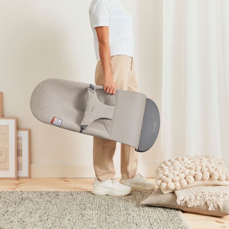 BABYBJÖRN Bouncer Bliss Jersey Sand Grey Baby Bouncer Chair - image 1 of 4