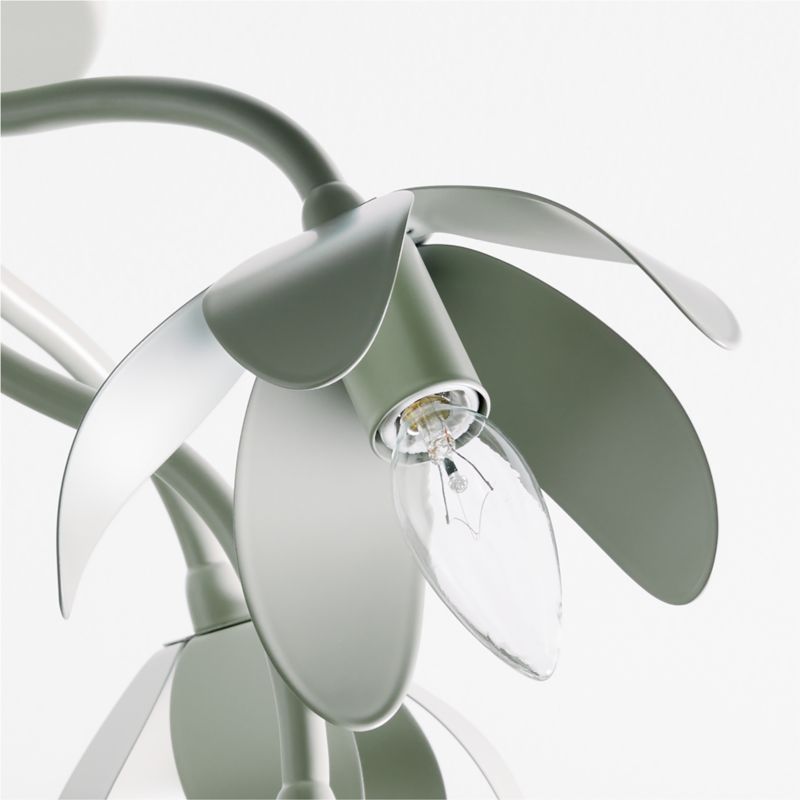 Bouquet Sage Green Kids Flower Flush Mount Ceiling Light - image 5 of 7