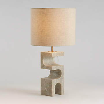 Kingsbury Oak Table Lamp - White