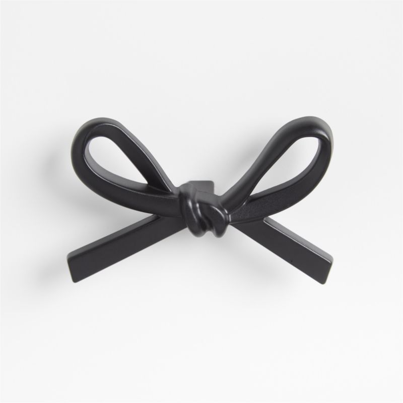 Black Bow Metal Knob