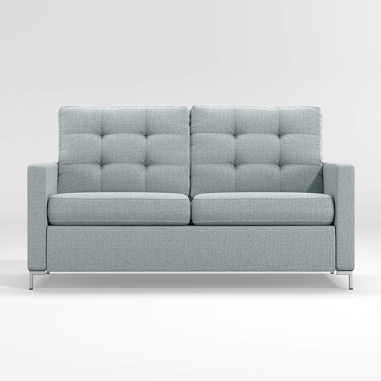 Bowen Tufted Full American Leather Sleeper Sofa + Reviews | Crate & Barrel