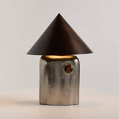 Bowery Silver Table Lamp by Laura Harrier and Tiffany Howell