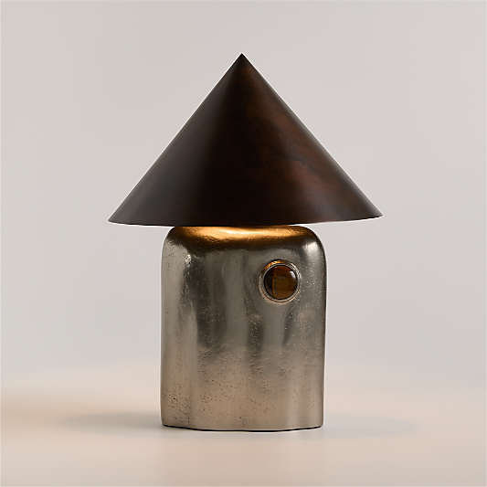 Bowery Silver Table Lamp by Laura Harrier and Tiffany Howell