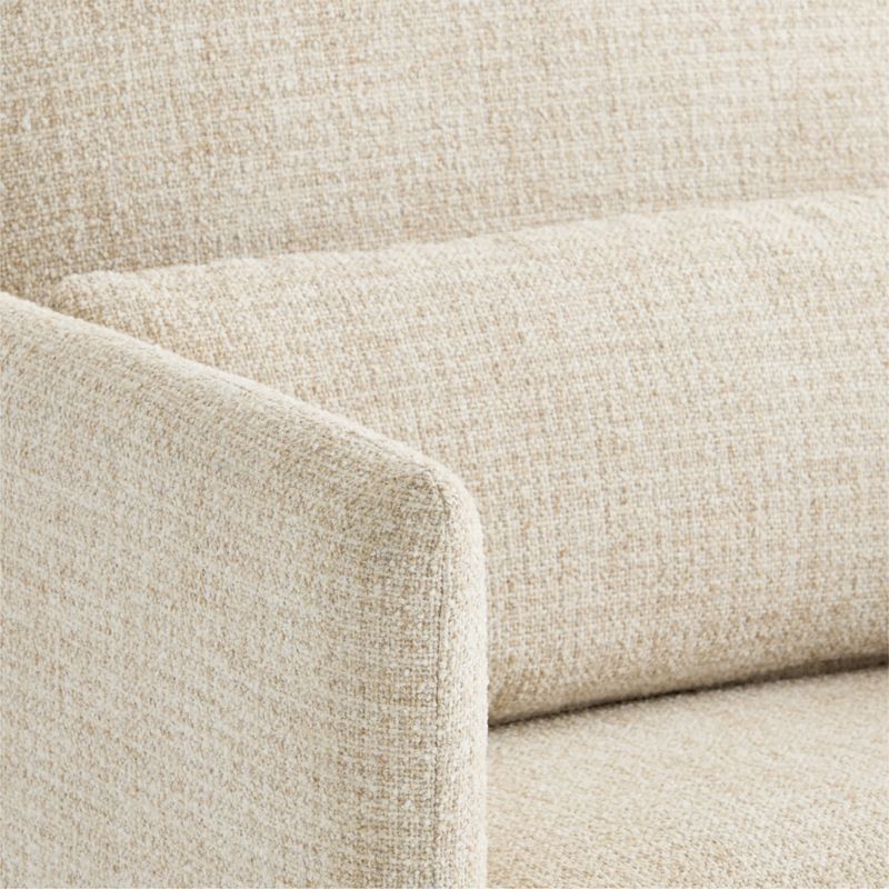 Bowie Oatmeal Plaid Swivel Glider Nursery Chair - image 5 of 7