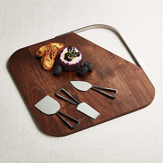 Boyd Board and Black Nickel Cheese Tools Set