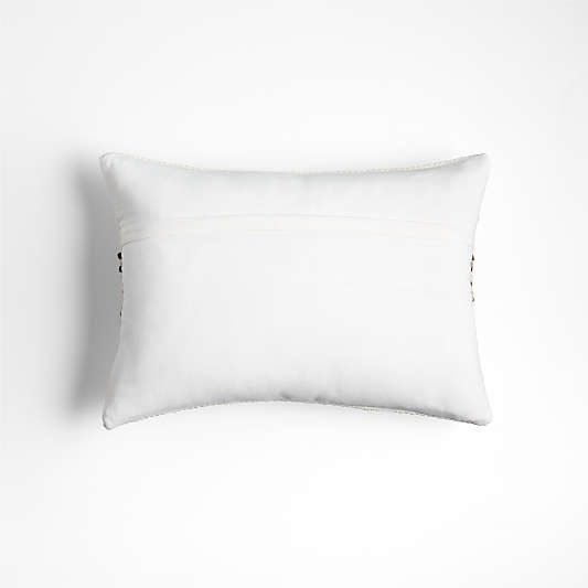 Bozeman Wool Blend 22"x15" Arctic Ivory Throw Pillow Cover