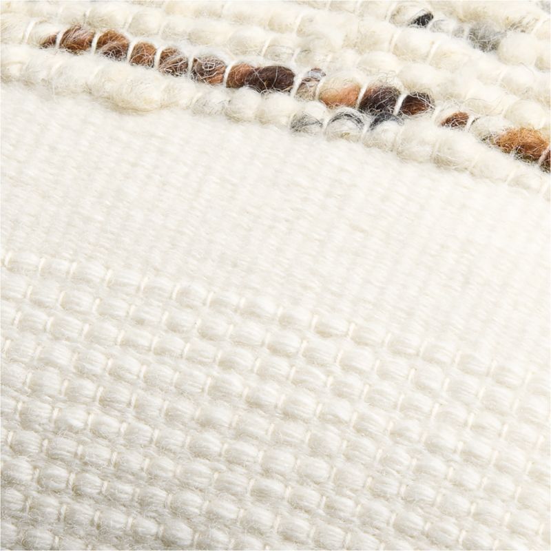 Bozeman Wool Blend 22"x15" Arctic Ivory Throw Pillow with Feather Insert - image 2 of 6