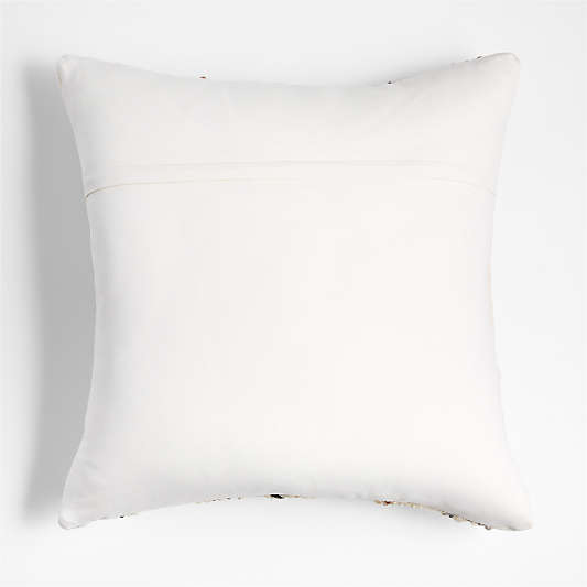 Bozeman Wool Blend 23"x23" Arctic Ivory Throw Pillow