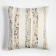 Hyde Pieced Suede 23x23 Coy Blue Throw Pillow Cover