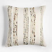 Casual Textured Fringe 24x16 Deep Indigo Throw Pillow Cover