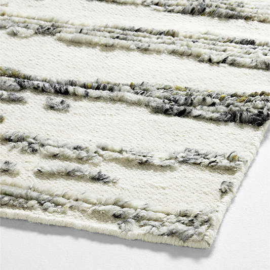 Bozeman Wool Textured Grey Area Rug 12'x15'