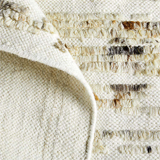 Bozeman Wool Hand-Knotted Taupe Area Rug 12"x18" Swatch