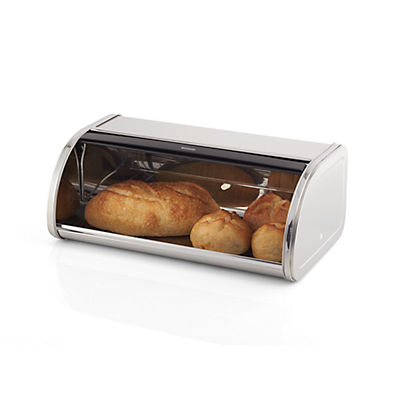 View Brabantia Roll Top Bread Box, Brilliant Steel details