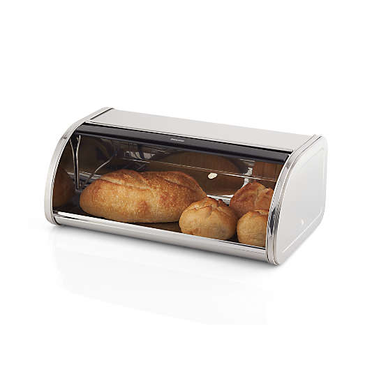 Brabantia Roll Top Bread Box, Brilliant Steel