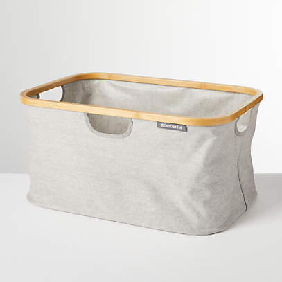 Brabantia Grey Foldable Laundry Basket + Reviews | Crate & Barrel