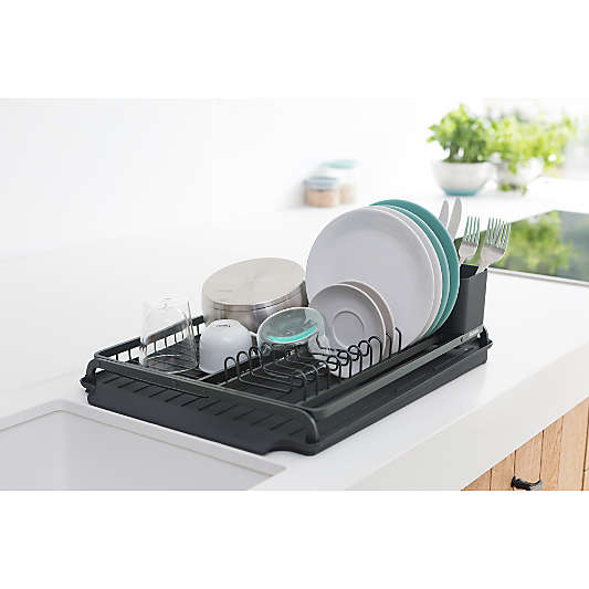 Brabantia Large Sinkside Dish Drying Rack, Dark Gray