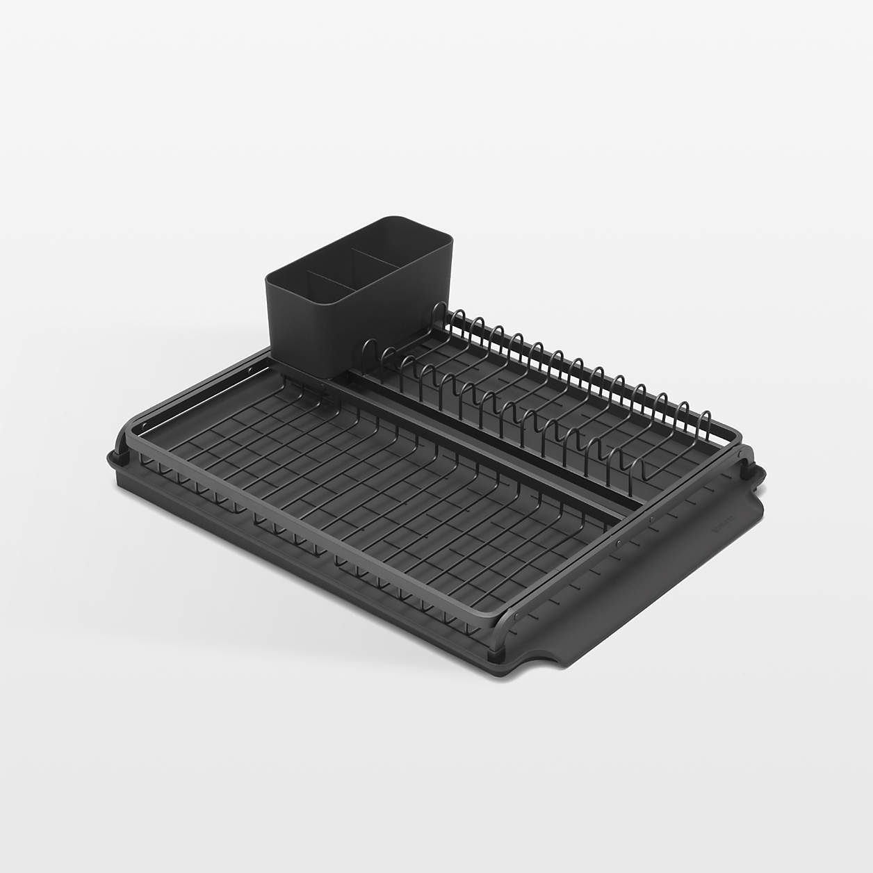 Brabantia Dark Grey Large Dish Drying Rack + Reviews Crate & Barrel