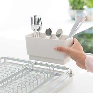 Crate&Barrel OXO ® Aluminum Fold-Flat Dish Rack