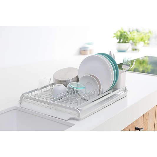 Brabantia Sinkside Dish Drying Rack, Large, Light Gray