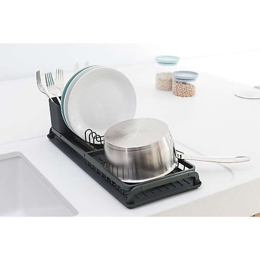 Brabantia Sinkside Compact Dish Drying Rack, Dark Grey