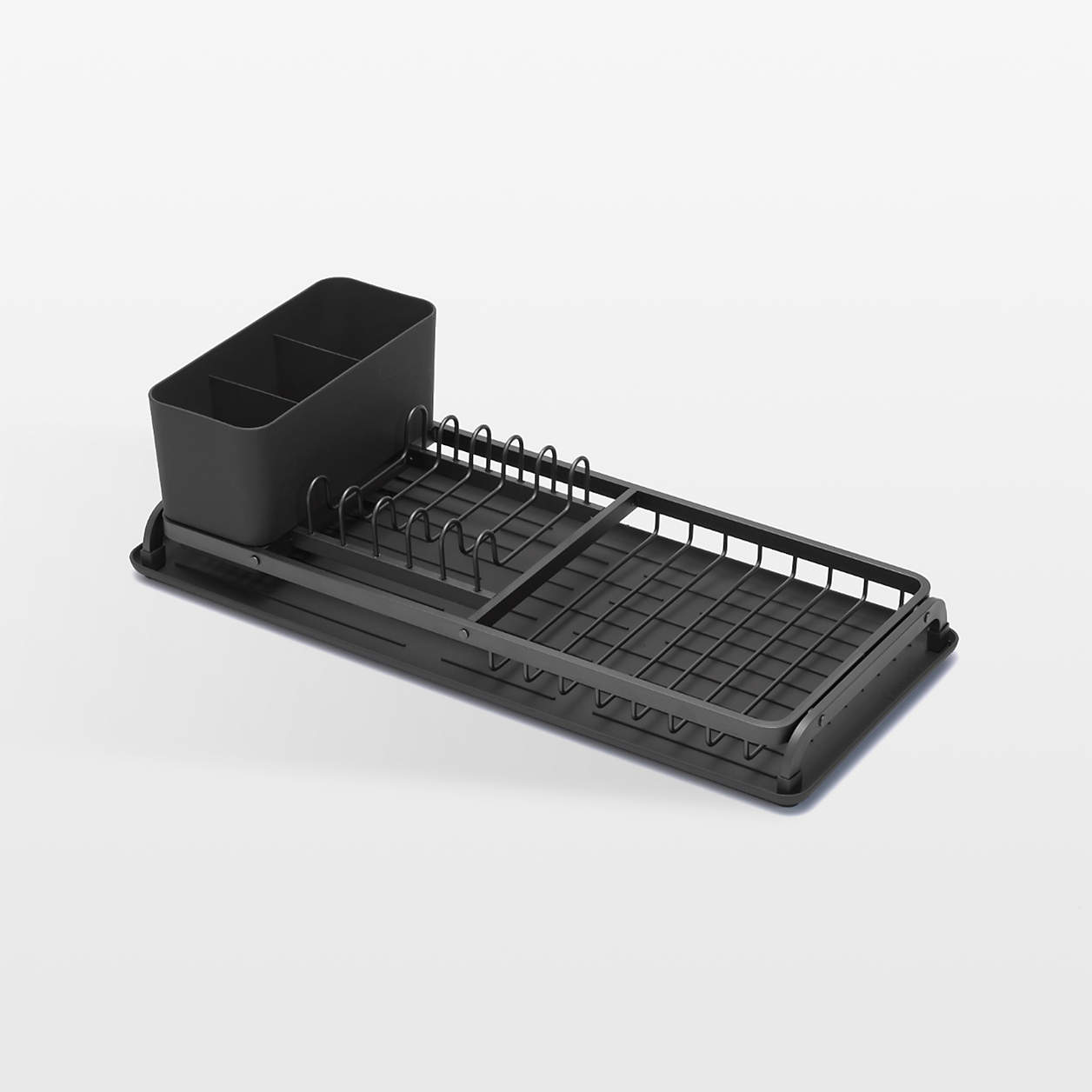Brabantia Dark Grey Compact Dish Drying Rack + Reviews Crate & Barrel