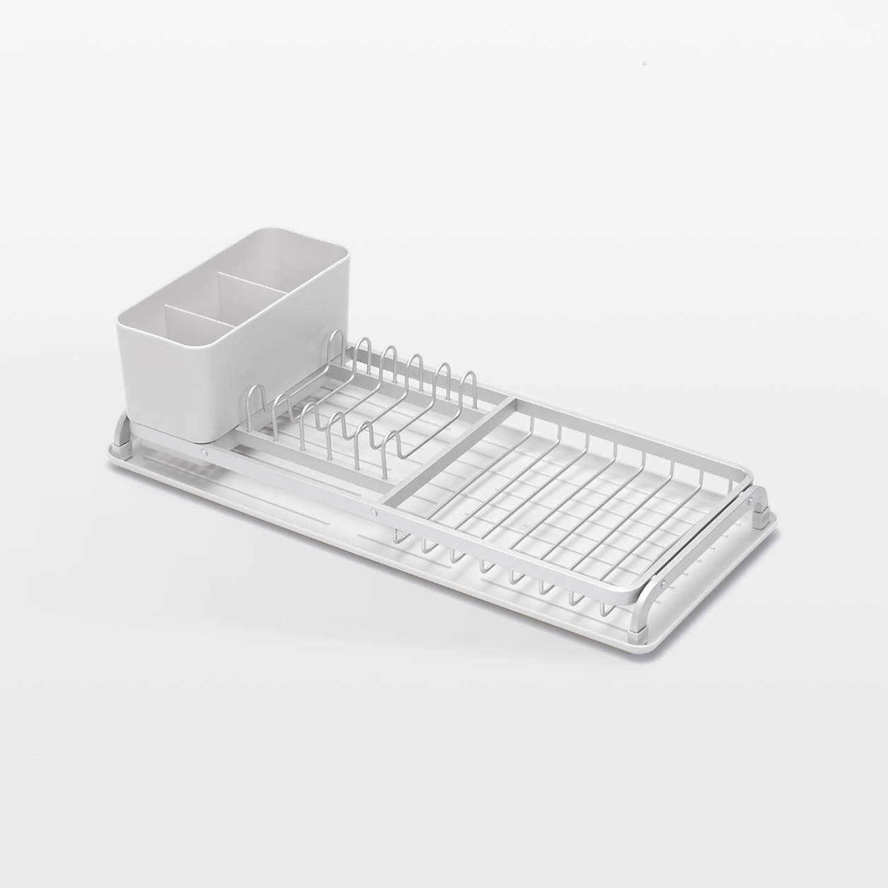Brabantia Light Grey Compact Dish Drying Rack + Reviews Crate & Barrel
