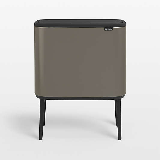 Brabantia Platinum Bo Touch Dual Recycling Bin