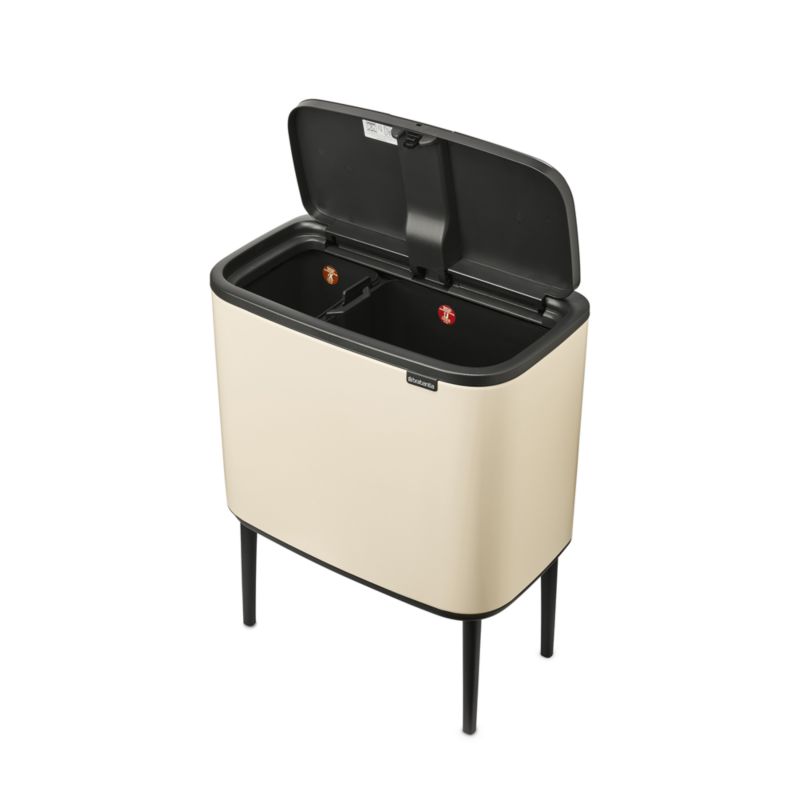 Brabantia Soft Beige Bo Touch Dual Recycling Bin - image 2 of 3