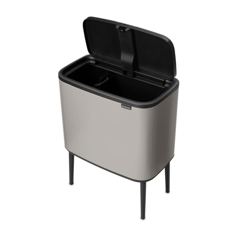 Brabantia Soft Gray Bo Touch Dual Recycling Bin - image 3 of 4