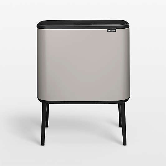 Brabantia Soft Gray Bo Touch Dual Recycling Bin