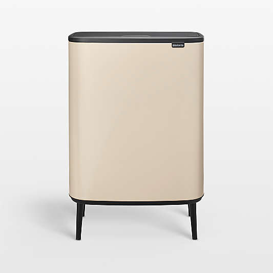 Brabantia Bo Touch Top Hi Trash Can, 16 Gallon (60 liter) Soft Beige