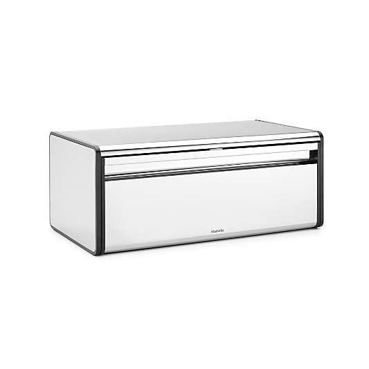 Brabantia Fall Front Bread Box, Brilliant Steel