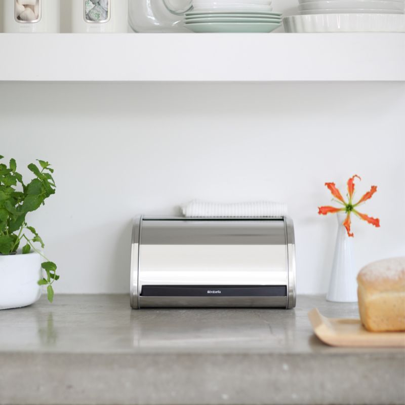 Brabantia Roll Top Bread Box, Medium, Brilliant Steel - image 3 of 4