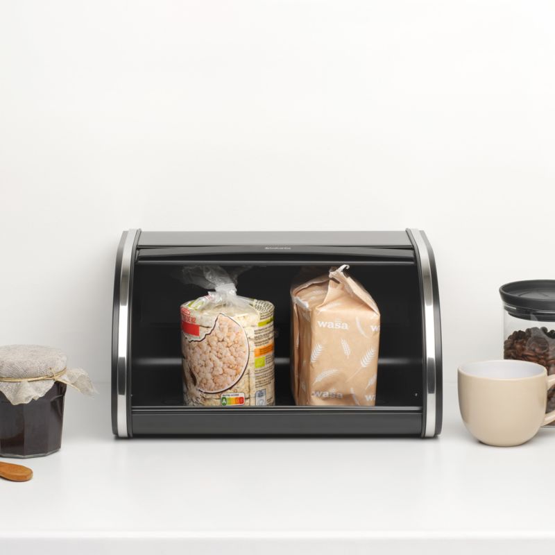Brabantia Roll Top Bread Box, Medium, Matte Black - image 1 of 5