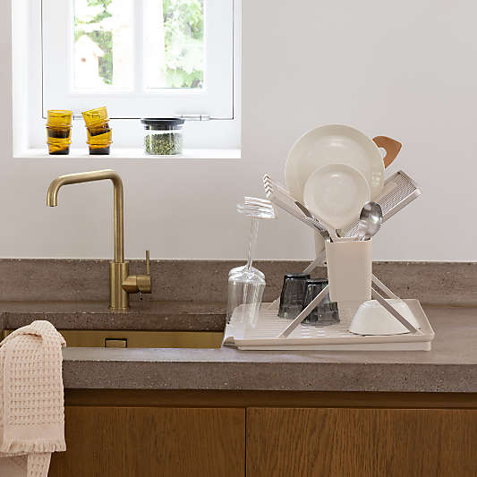 Brabantia Sinkside Soft Beige Foldable Dish Rack, Large