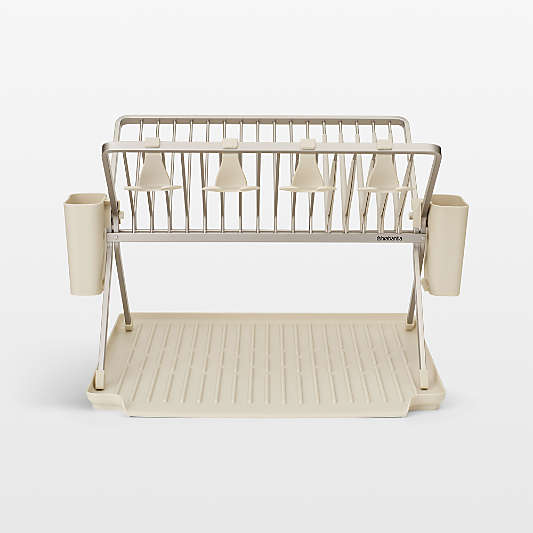 Brabantia Sinkside Soft Beige Foldable Dish Rack, Large