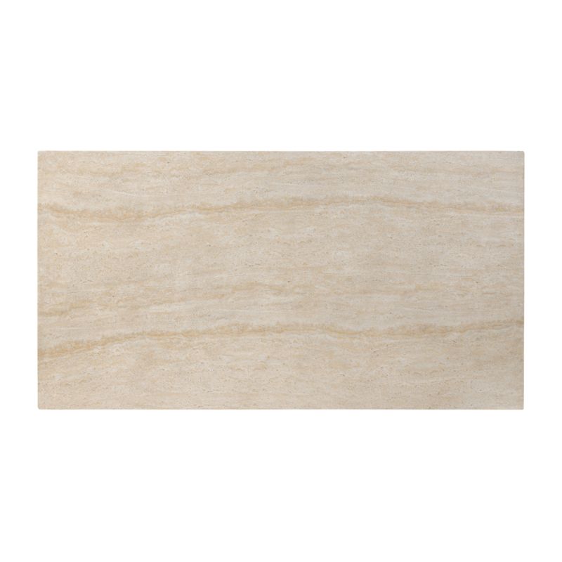 Orla Faux Travertine 60" Rectangular Coffee Table - image 5 of 7