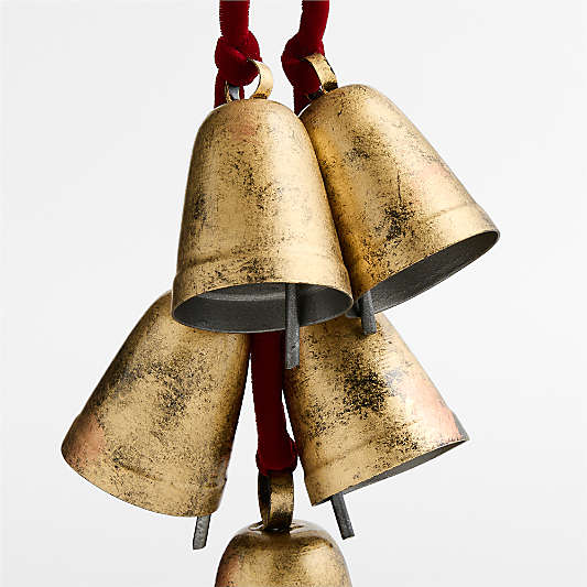 Brass Bell Holiday Door Swag