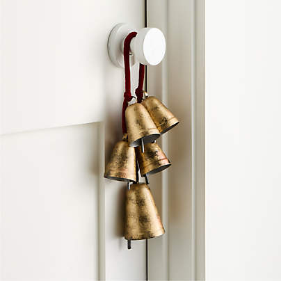 Brass Bell Holiday Door Swag