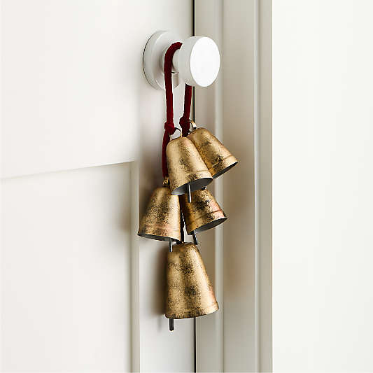 Brass Bell Holiday Door Swag