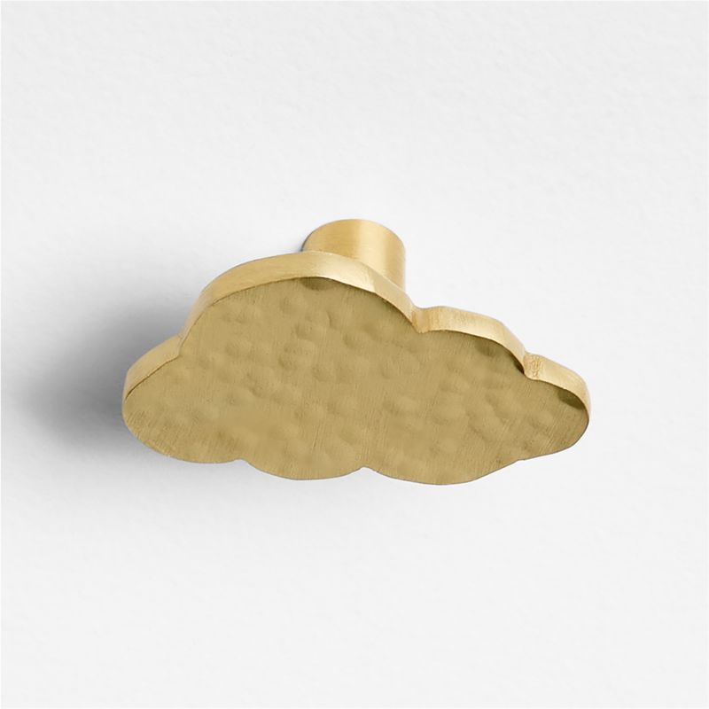 Brass Cloud Dresser Knob - image 2 of 3