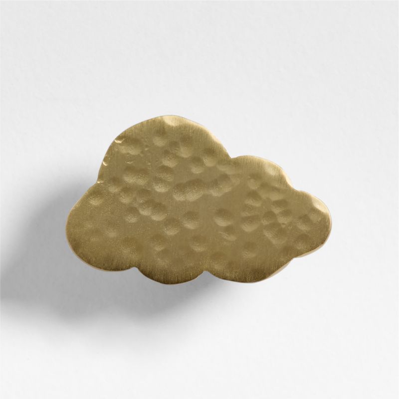 Brass Cloud Dresser Knob - image 0 of 3