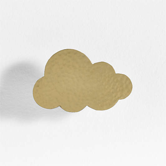 Brass Metal Cloud Shaped Kids Wall Hook