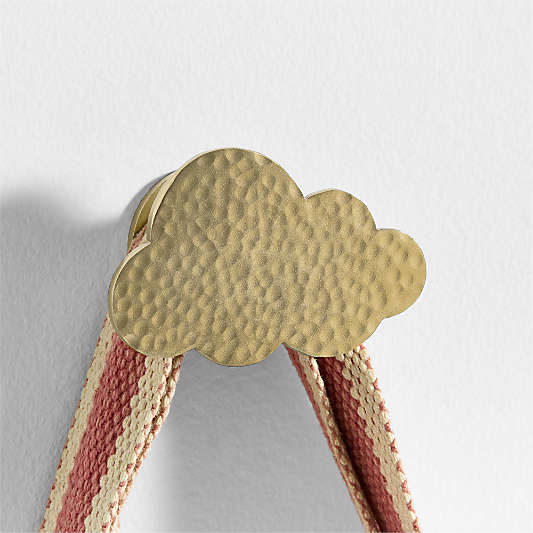 Brass Metal Cloud Shaped Kids Wall Hook