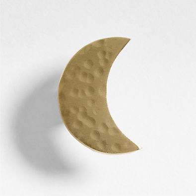 View Brass Crescent Moon Dresser Knob details
