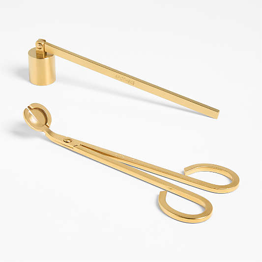 Apotheke Brass Finish Wick Trimmer and Candle Snuffer