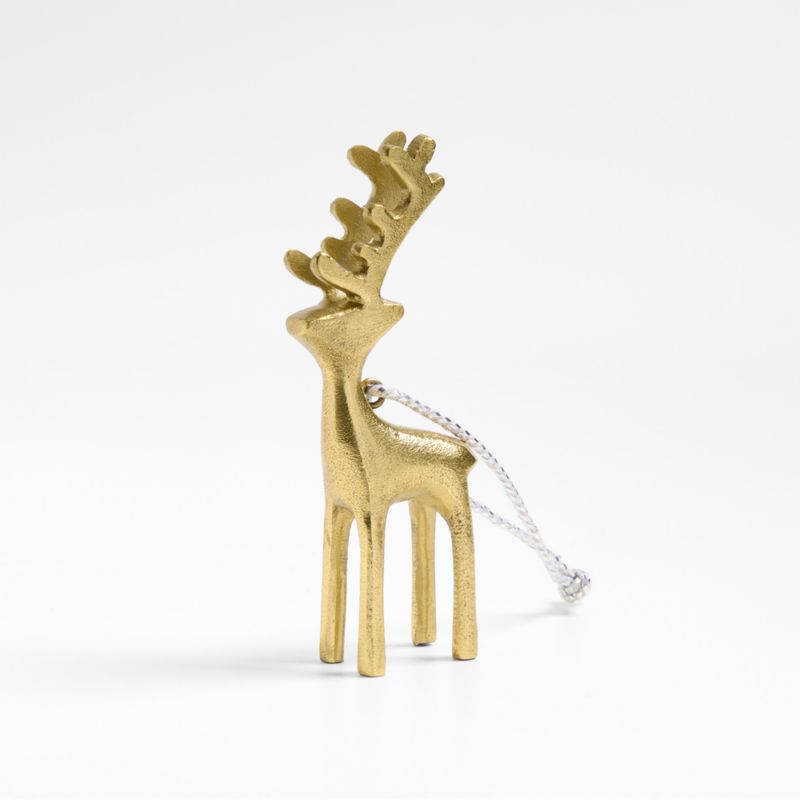 Brass Reindeer Christmas Ornament - image 0 of 4